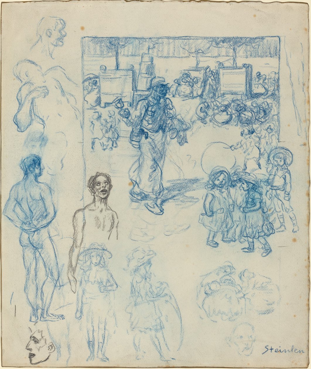 The Coconut Merchant, slutten av 1800-begynnelsen av det 20. århundre. av Théophile Alexandre Steinlen