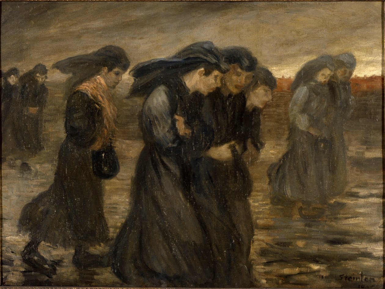 Arbeidernes retur Arbeidernes retur, 1903. av Théophile Alexandre Steinlen