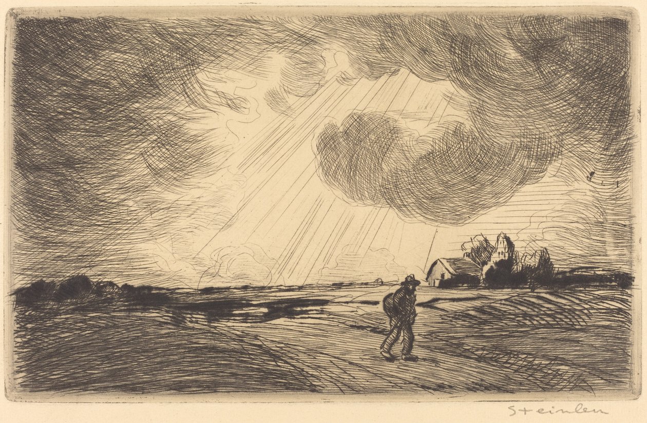 Tordenstorm av Théophile Alexandre Steinlen