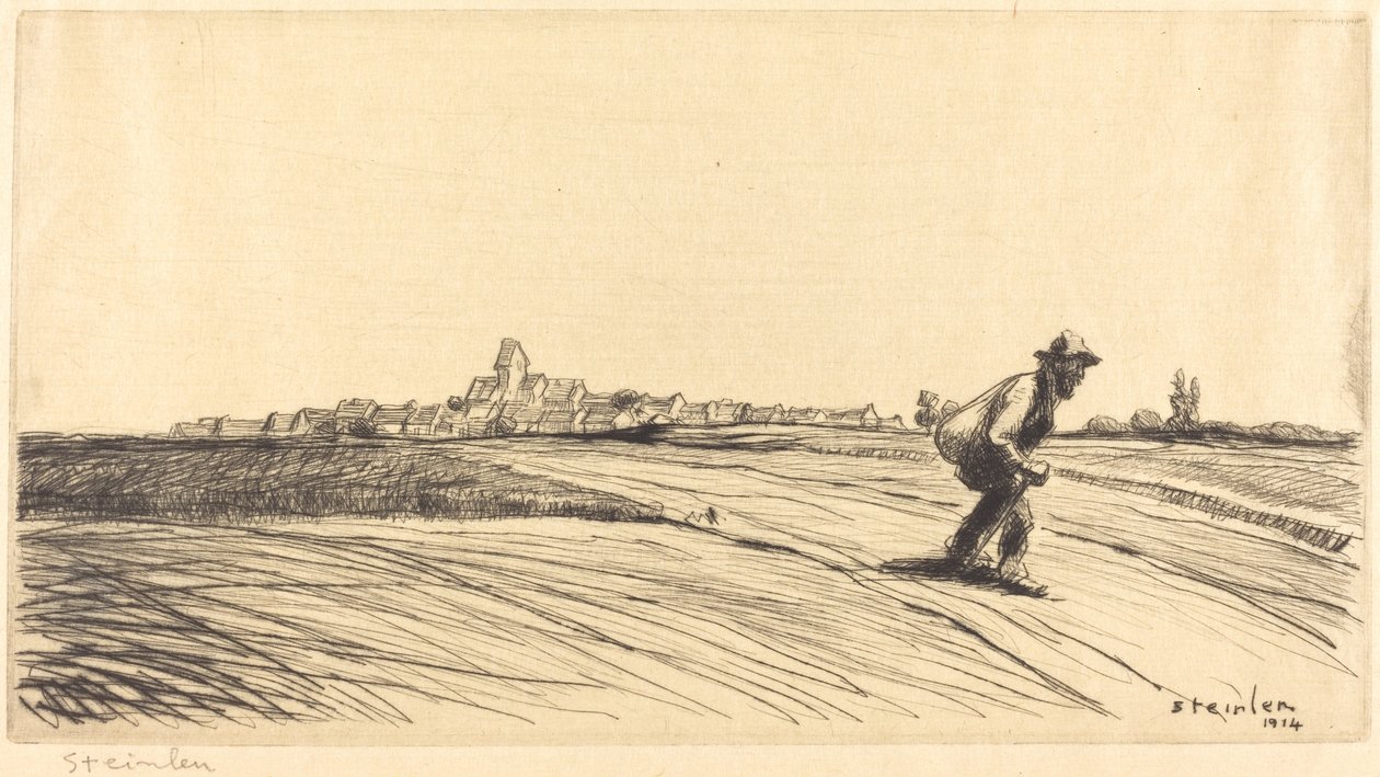 Tramp med bunt av Théophile Alexandre Steinlen