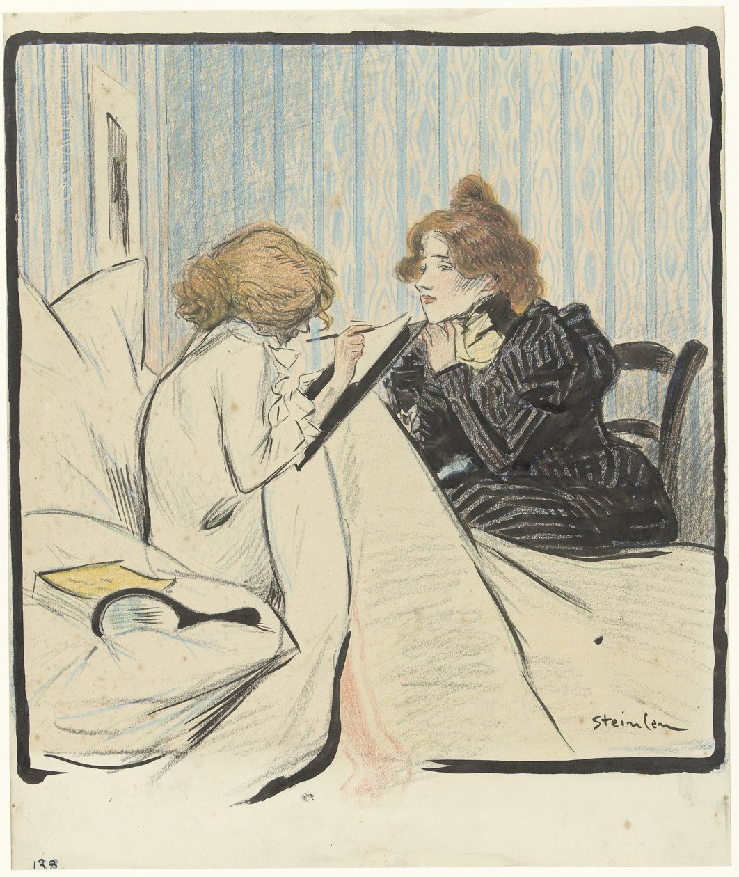 To kvinner på et soverom av Théophile Alexandre Steinlen