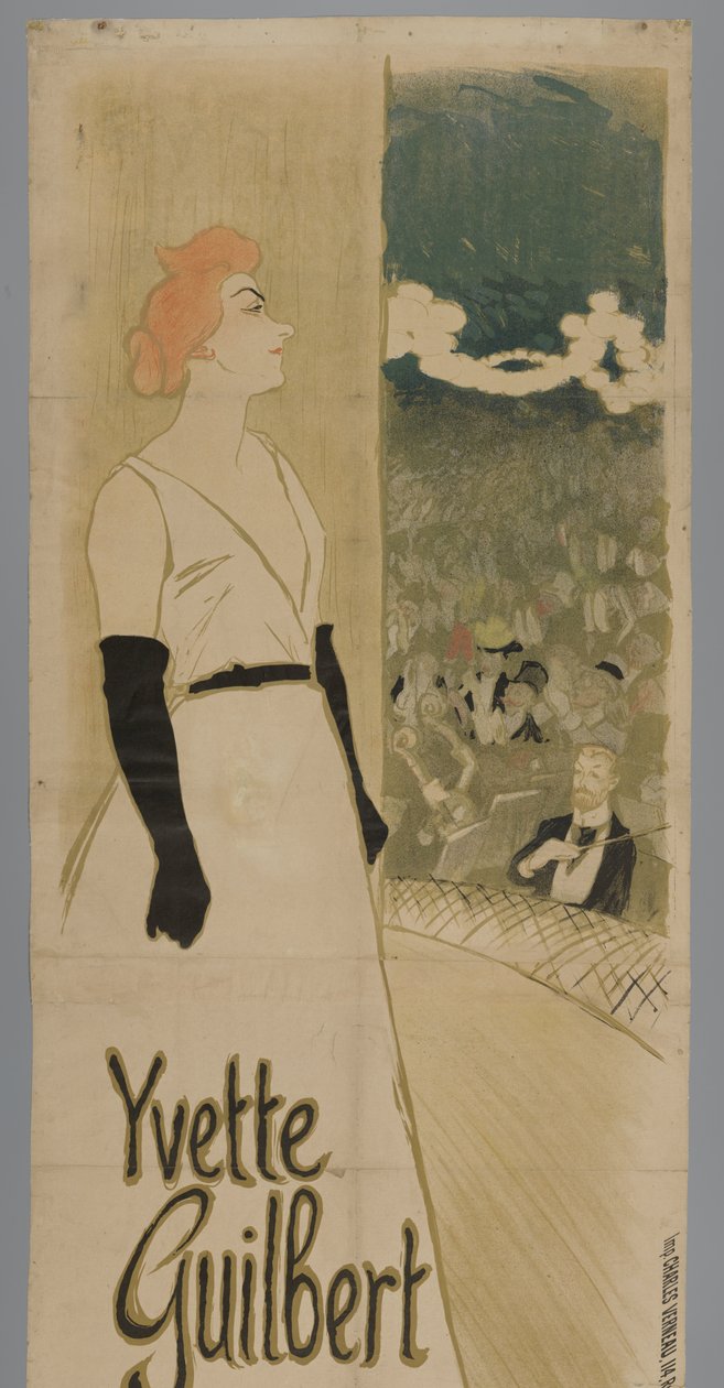 Yvette Guilbert ambassadører av Théophile Alexandre Steinlen