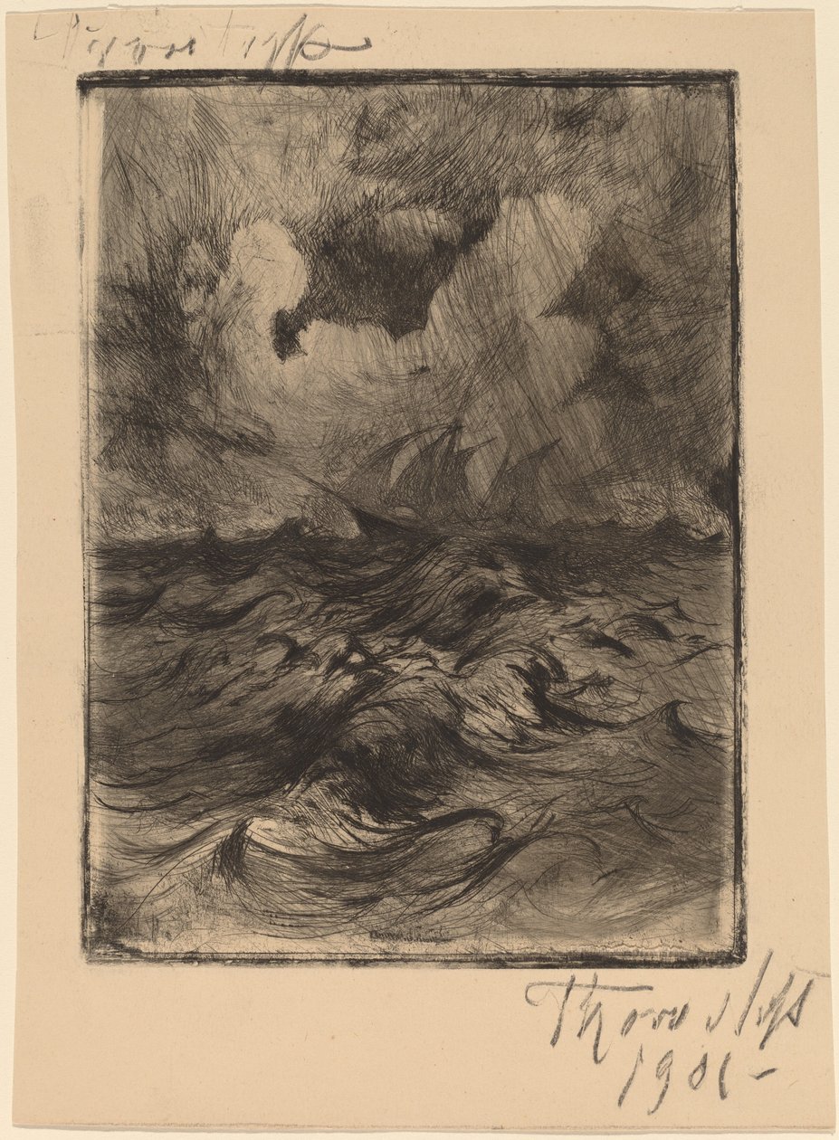Storm til sjøs av Thorvald Simeon Niss