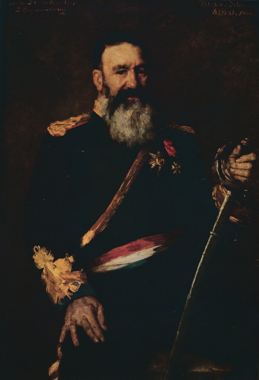 General Piet Joubert, øverstkommanderende for Den nederlandske sørafrikanske republikk, 1890. 1914. av Thérèse Schwartze