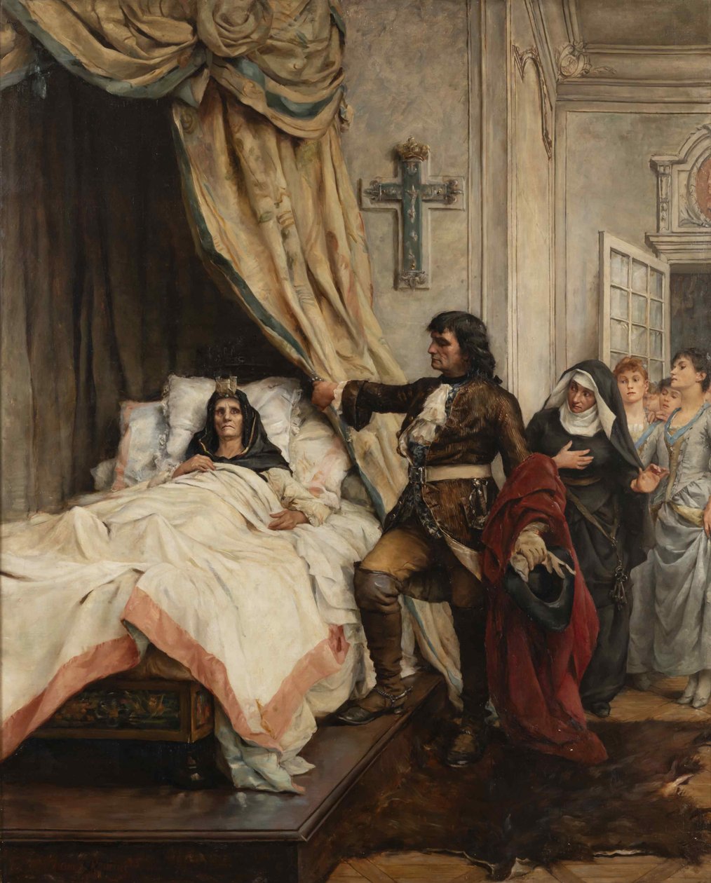Peter den store besøkte Madame de Maintenon i 1717, slutten av 1800-tallet. av Thérèse de Champ Renaud