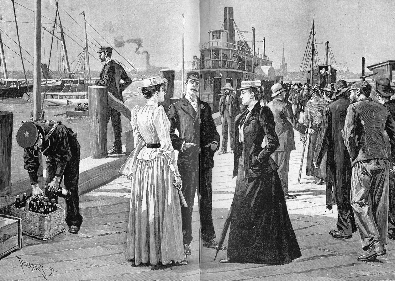 Medlemmer av New York Yacht Club av Thure de Thulstrup