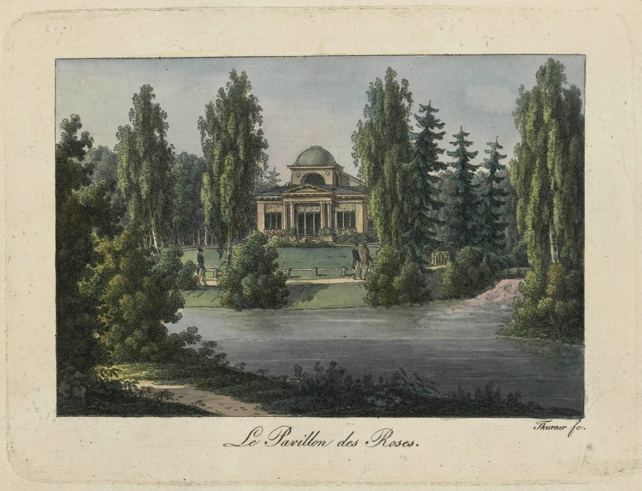 Rosepaviljongen i Pavlovsk Park, 1810-tallet. av Thurner