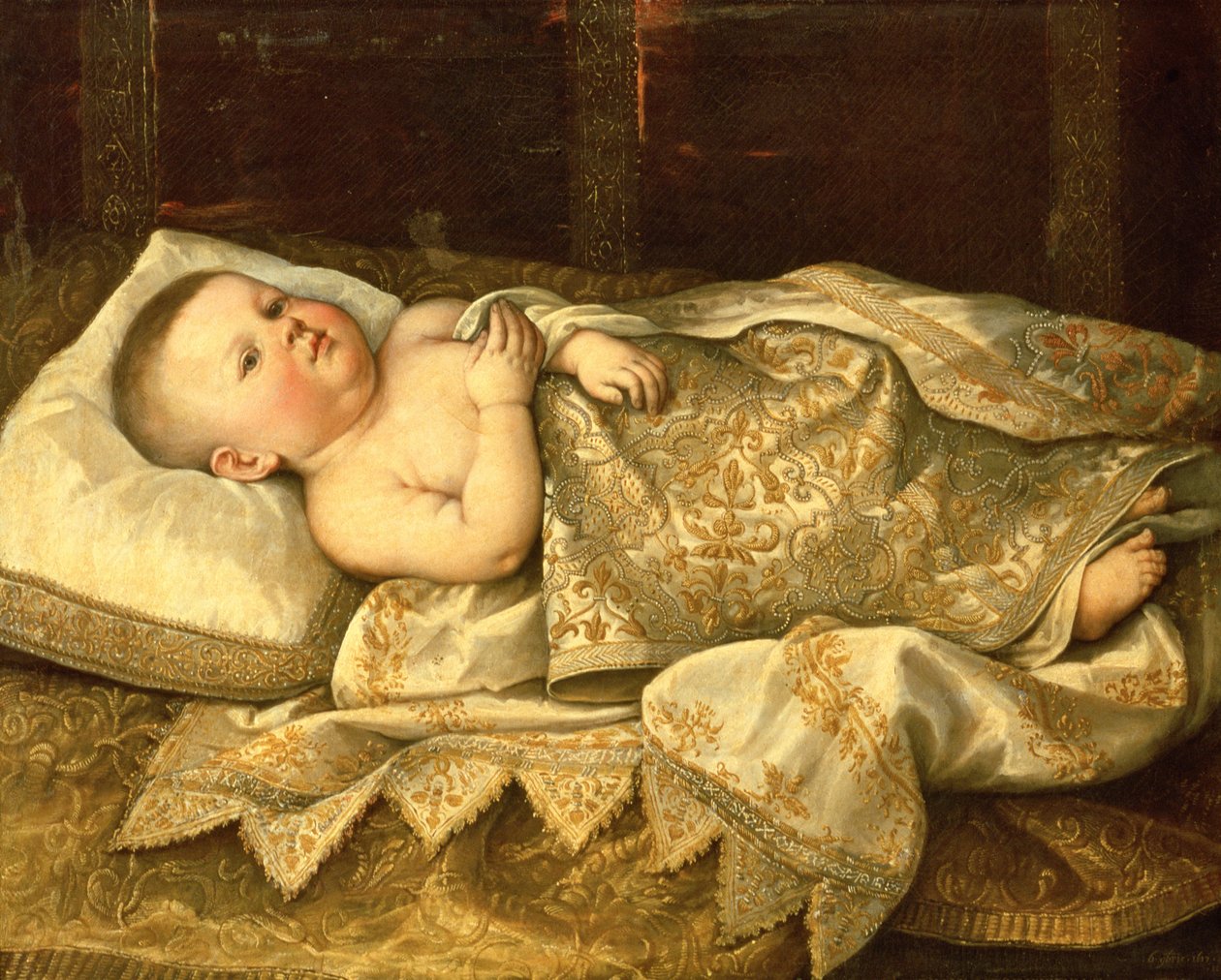 Portrett av prins Leopold de Medici som baby av Tiberio di Tito