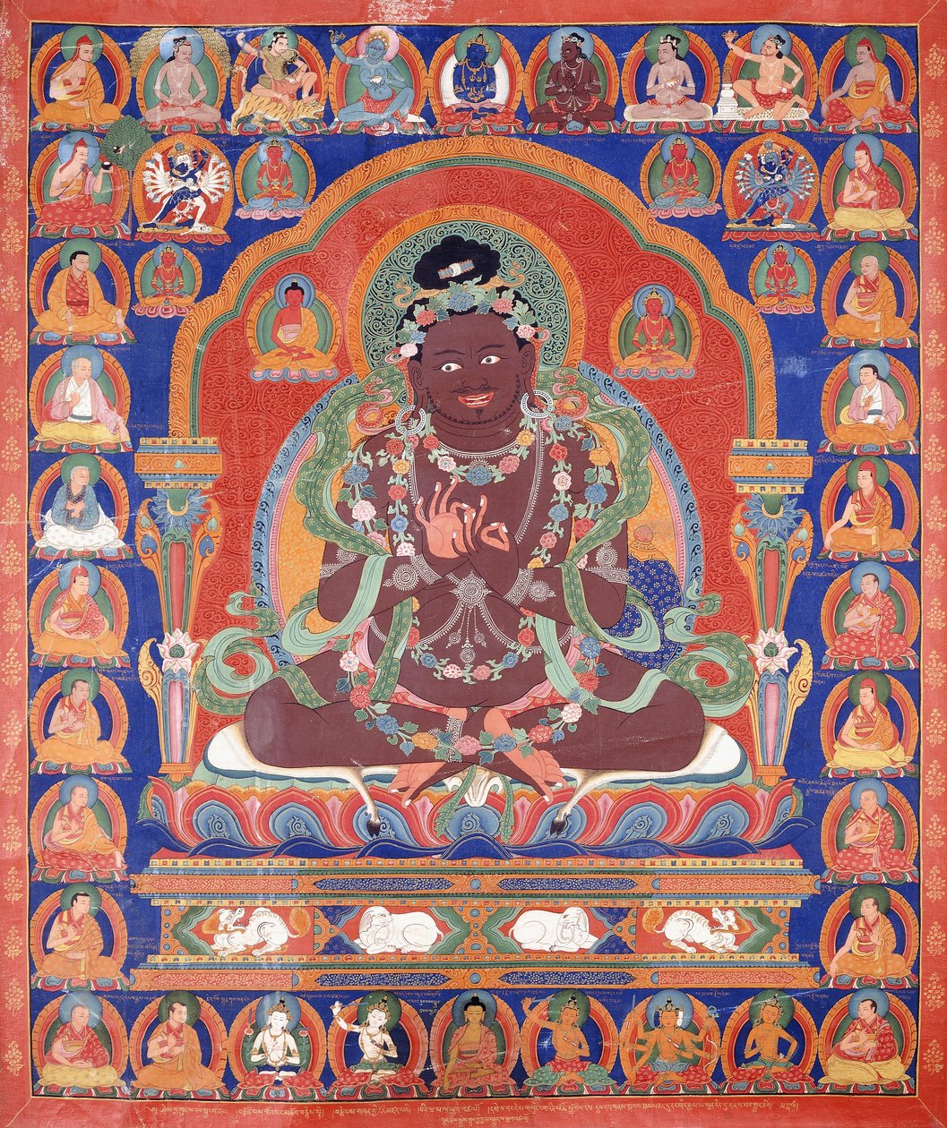 En Thang-Ka som skildrer Mahasiddha Bir Va Pa, ca. 1600 av Tibetan School