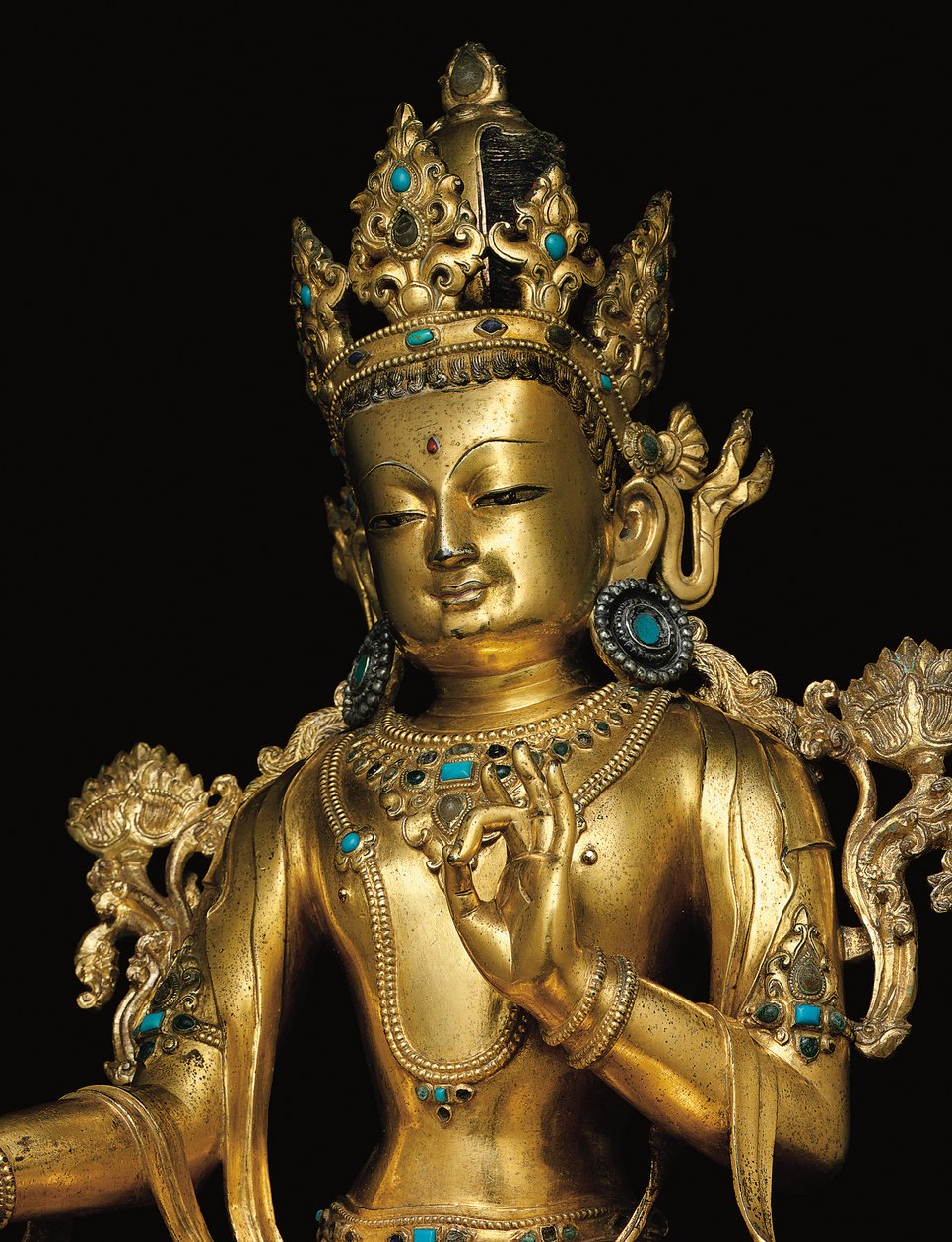 Keiserlig figur av Avalokiteshvara av Tibetan School