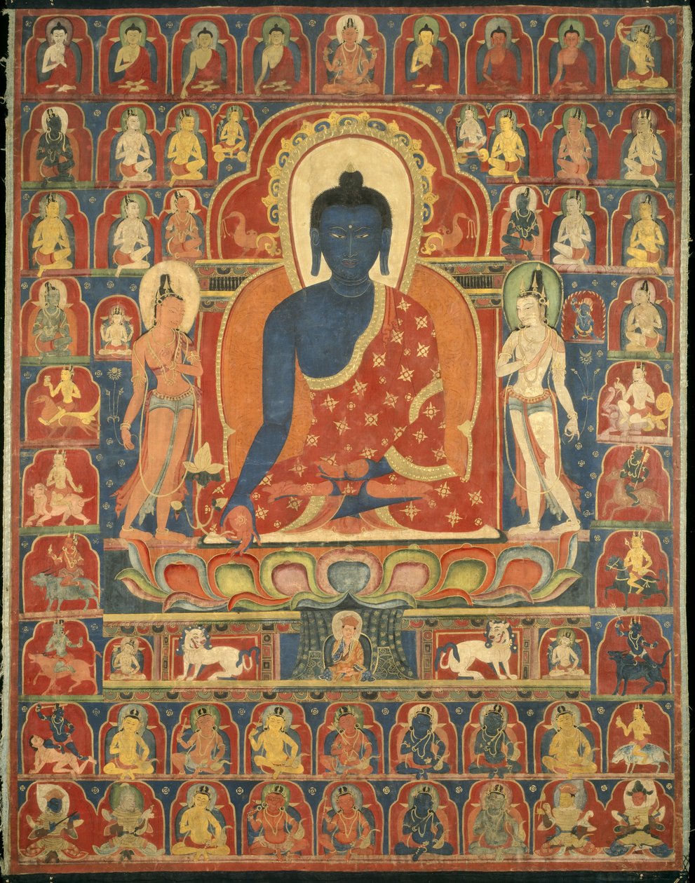 Malt banner av Tibetan School