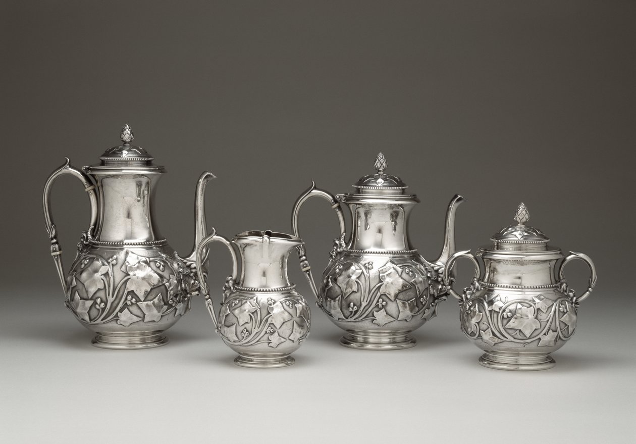 Coffee and Tea Service, Tiffany and Company, 1856-59 (sølv) av Tiffany and Company Tiffany and Company