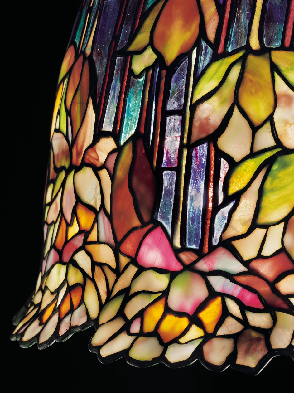 En "Pond Lily" bordlampe, ca. 1903 av Tiffany Studios
