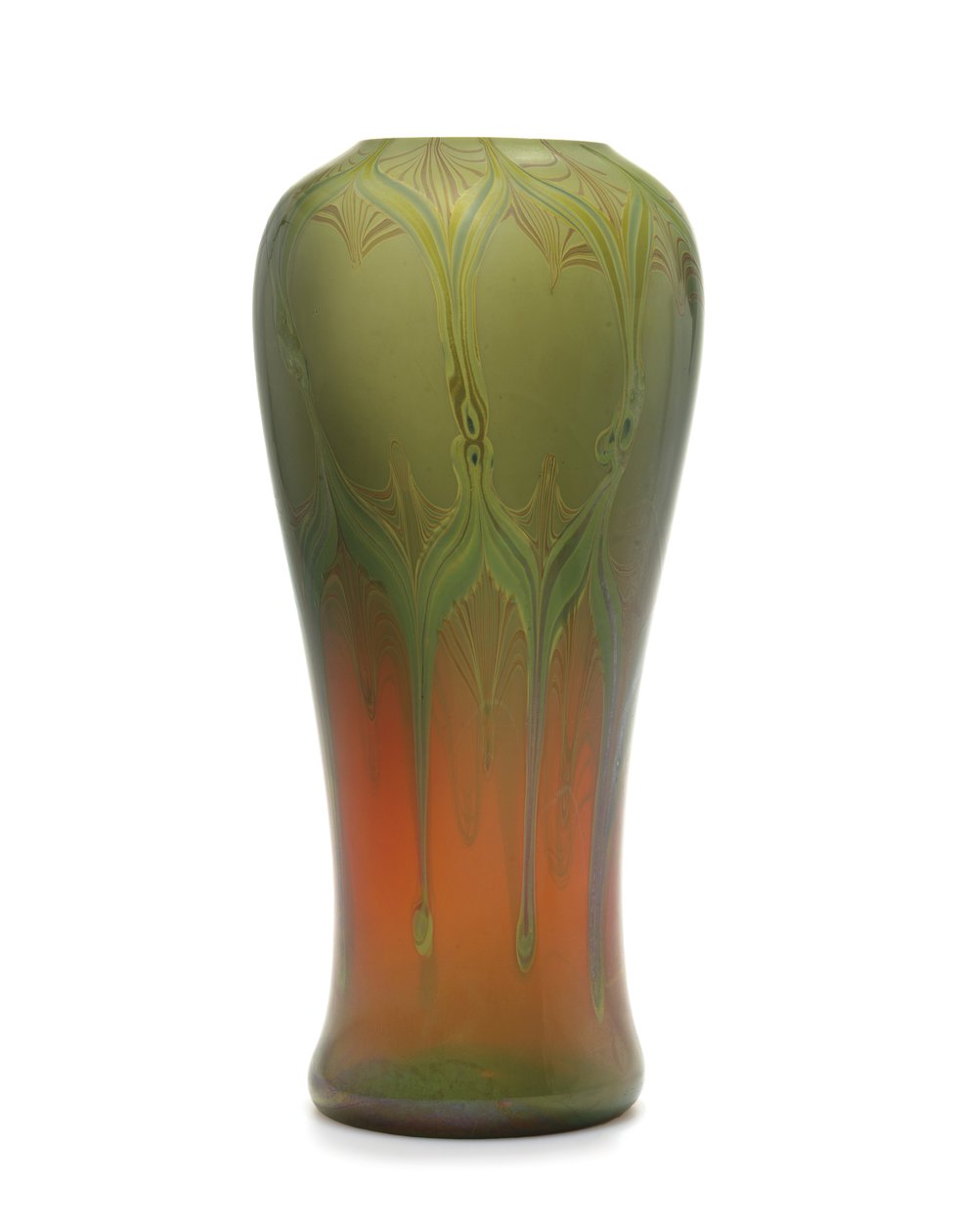 En reaktiv vase, ca. 1910 (glass) av Tiffany and Company