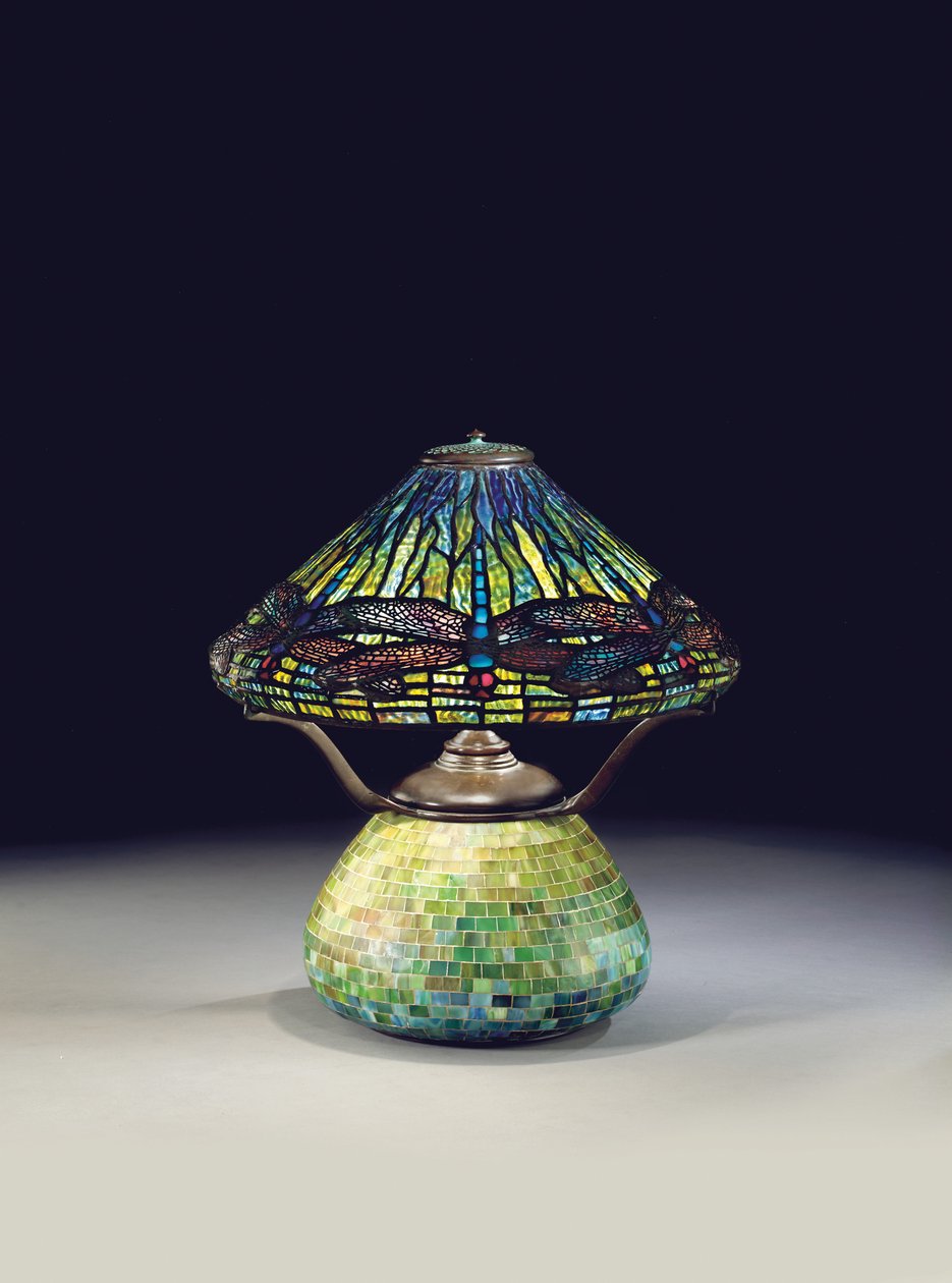 Dragonfly bordlampe, ca. 1910 (blyglass og mosaikk) av Tiffany and Company
