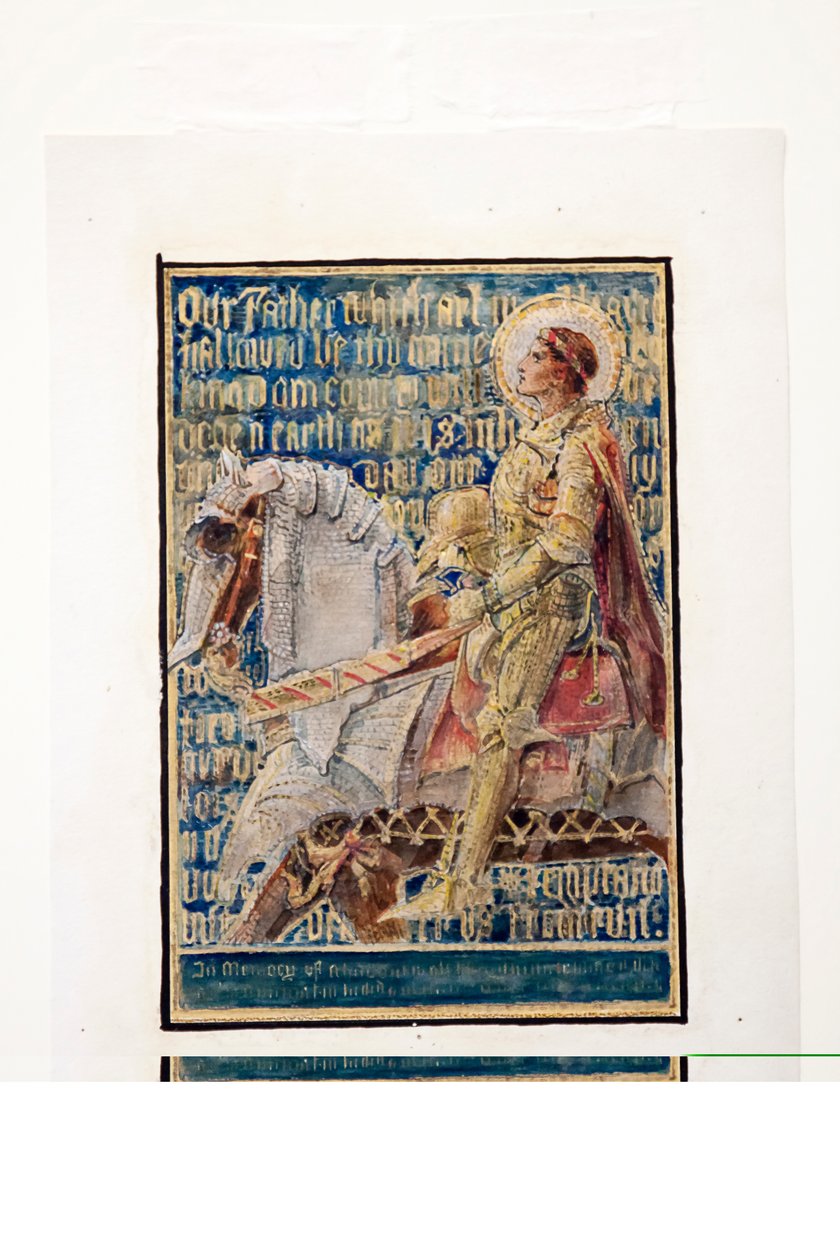 Tegneserie for Lords Prayer, skisse for mosaikkpanel, Ernest Whitehouse Memorial, ca. 1896 av Tiffany and Company Tiffany and Company