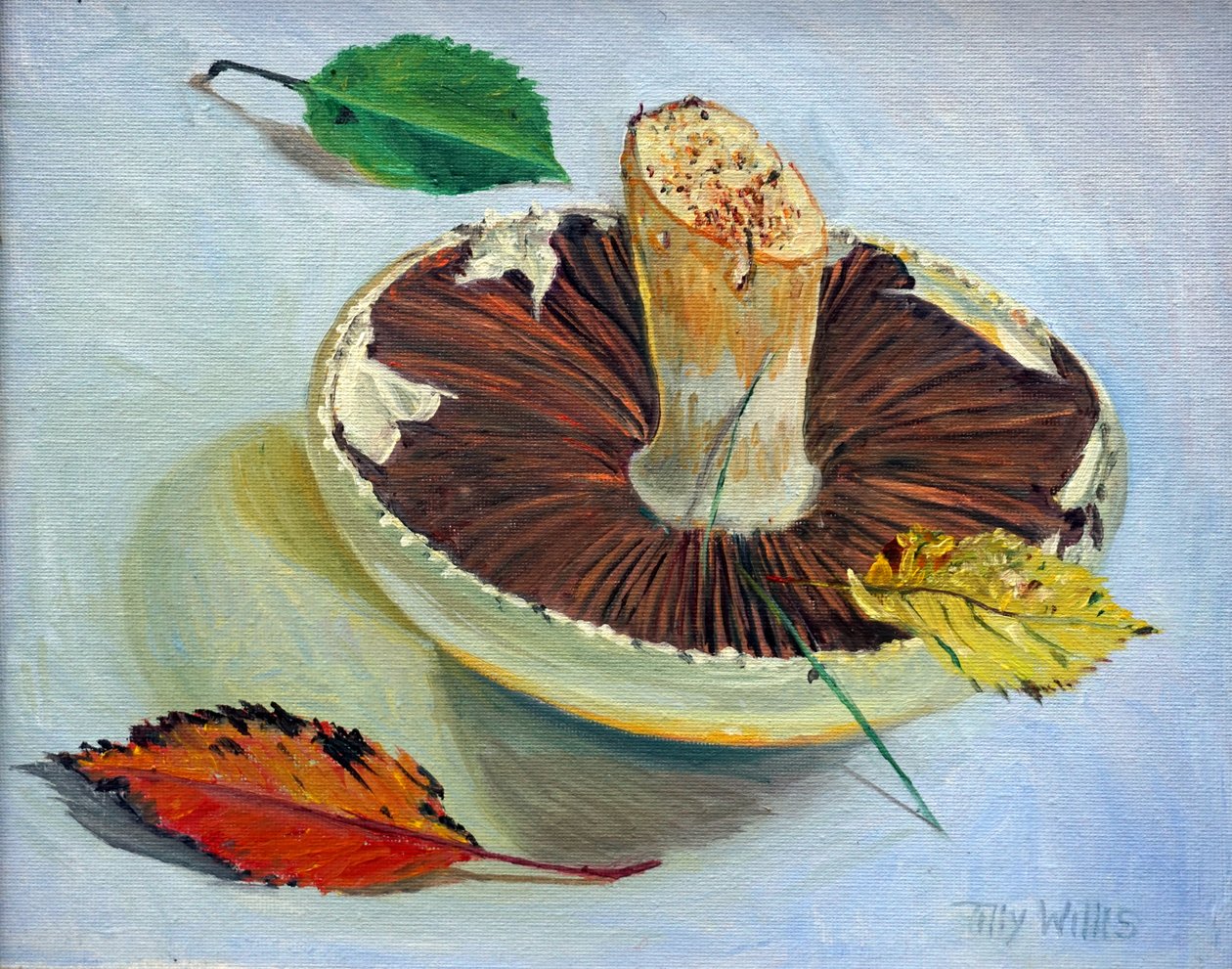 Høststilleben,2017,olje av Tilly Willis
