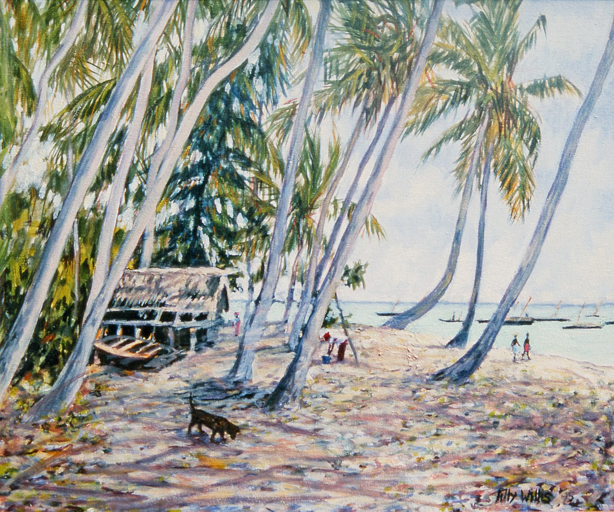 Rustling Palms, Zanzibar, 2002 av Tilly Willis