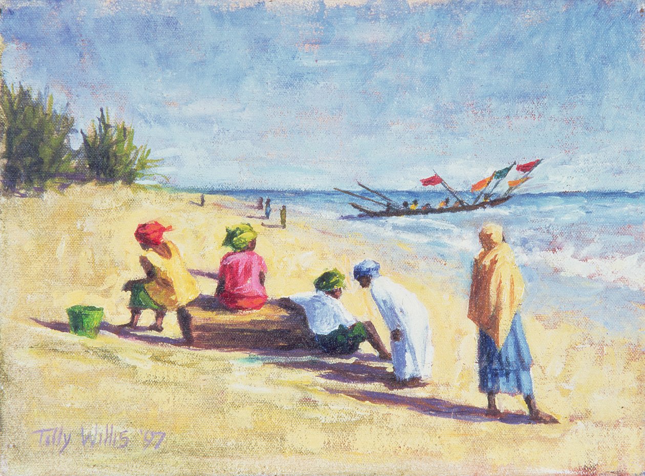 Stranden ved Abene, Senegal, 1997 av Tilly Willis