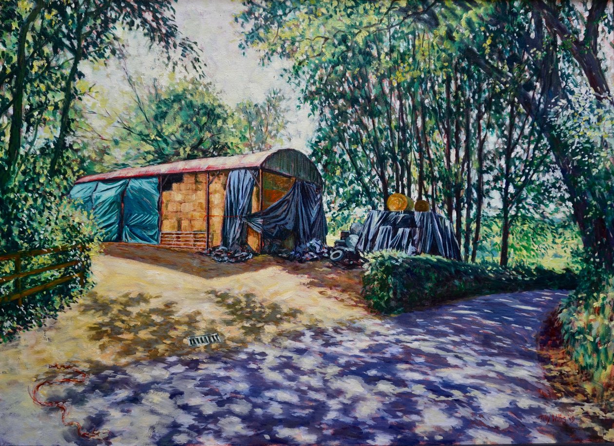 Haylage and Baleage 2019 (olje på lerret) av Tilly Willis