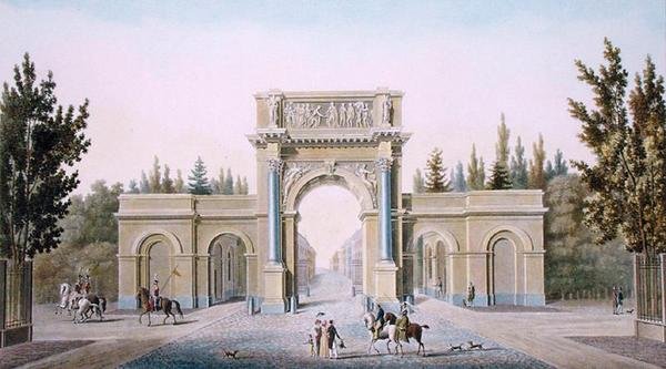 Porte de Guillaume, Brussel, fra 