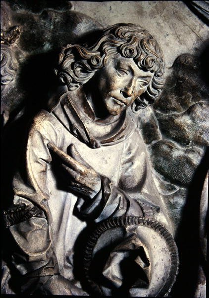 Graven til Henri II (973-1024) og hans kone Kunigunde, detalj av St. Laurence av Tilman Riemenschneider