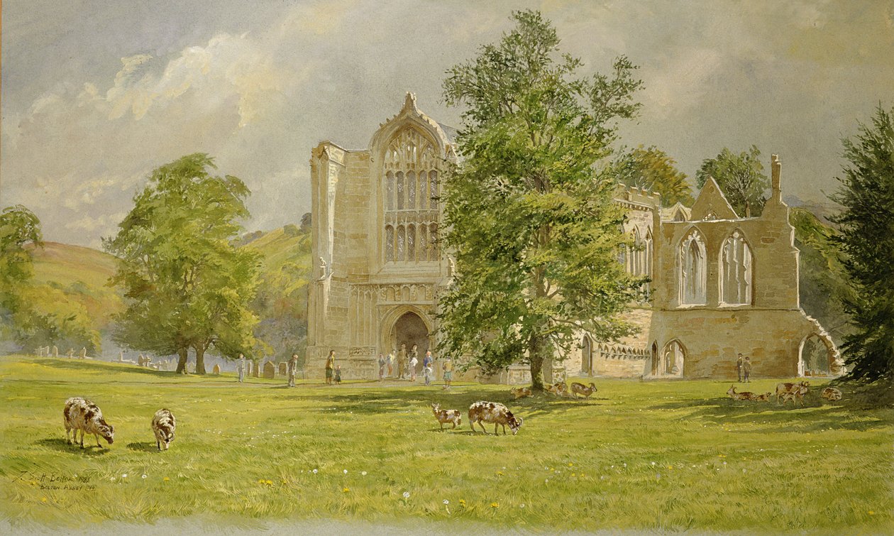 Bolton Abbey, 1988 (wc) av Tim Scott Bolton