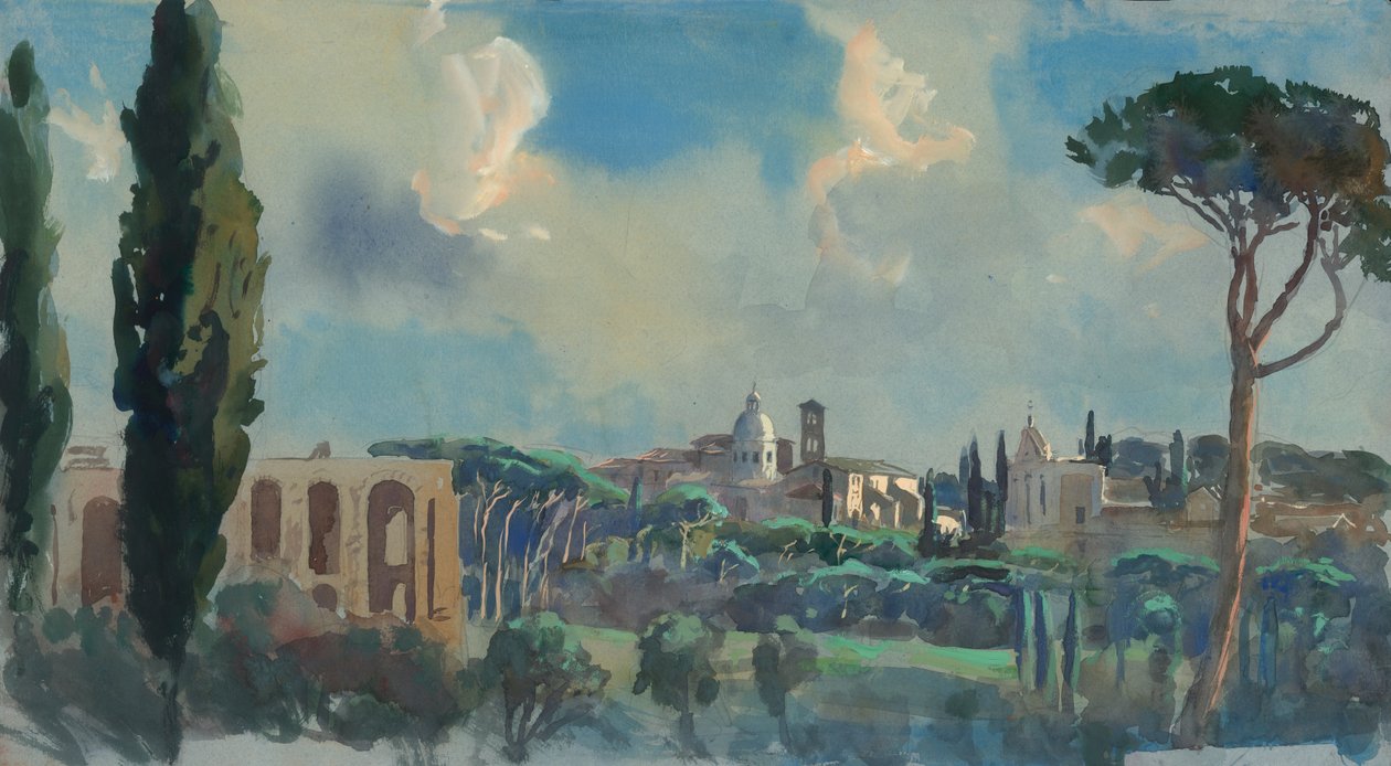 Palatine Hill, 2009 (wc på papir) av Tim Scott Bolton