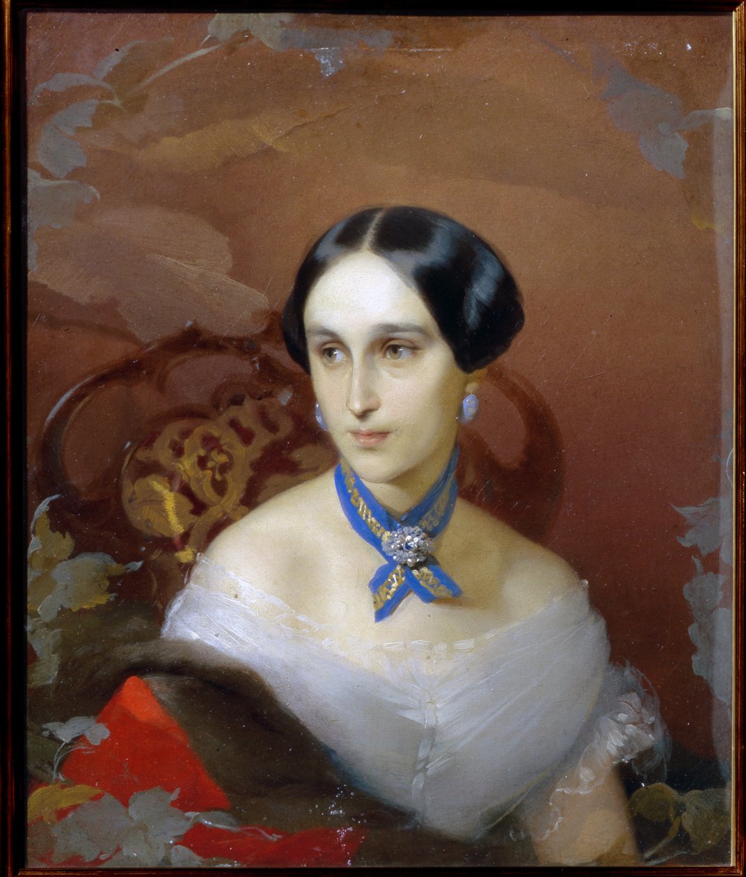 Portrett av Natalia Pushkina Lanskaya (Natalia Nikolayevna Gontcharova av Timofei Andreyevich Neff