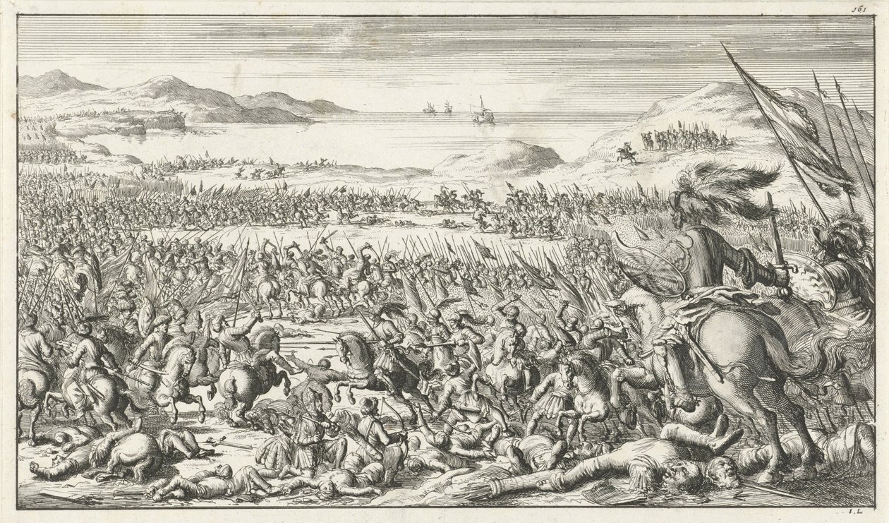 Slaget ved Ascalon 12. august 1099, 1683 av Timotheus Ten Hoorn