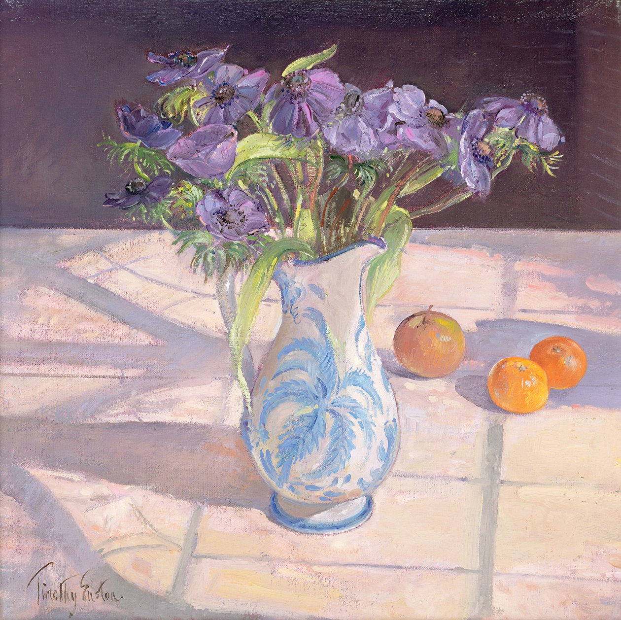 Fransk kanne med anemoner av Timothy Easton
