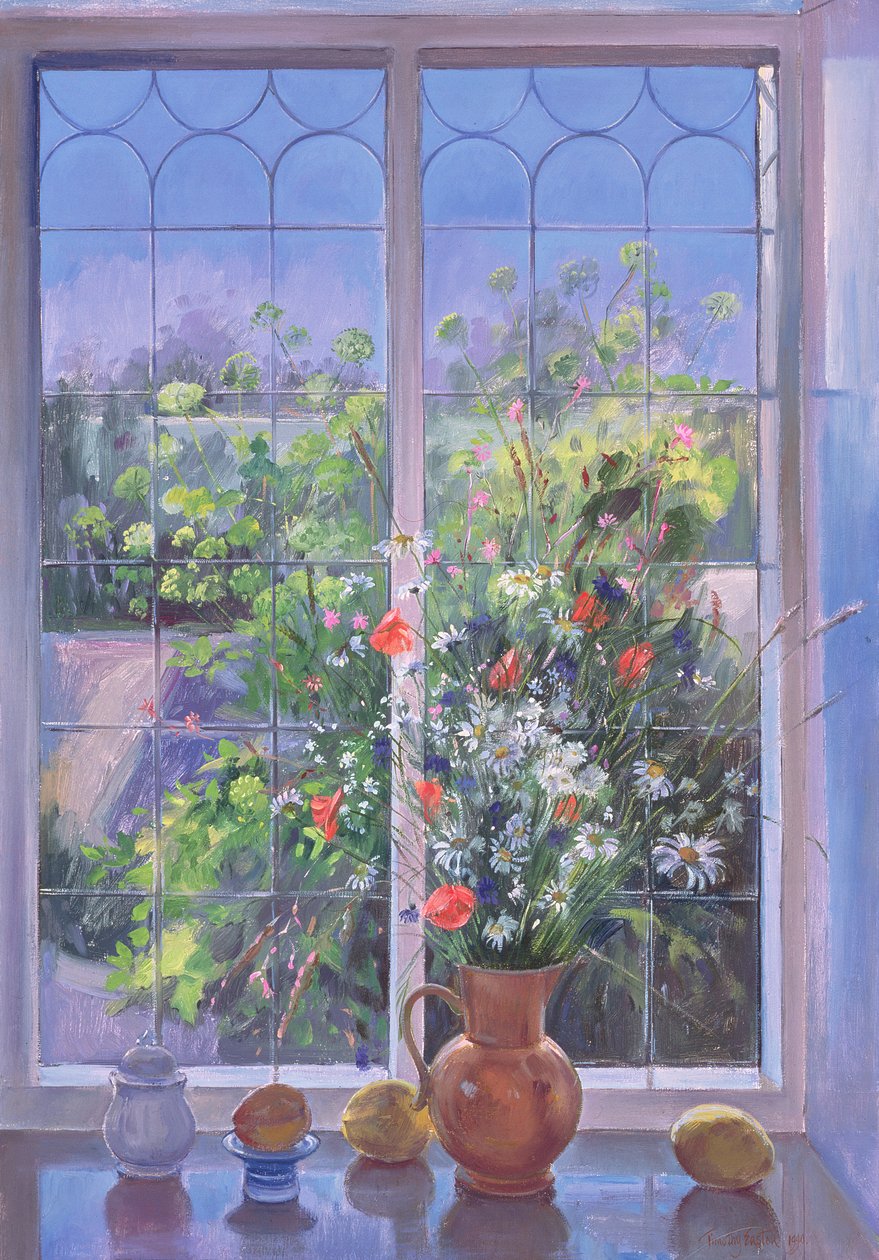 Sommerblomster i skumringen, 1990 av Timothy Easton