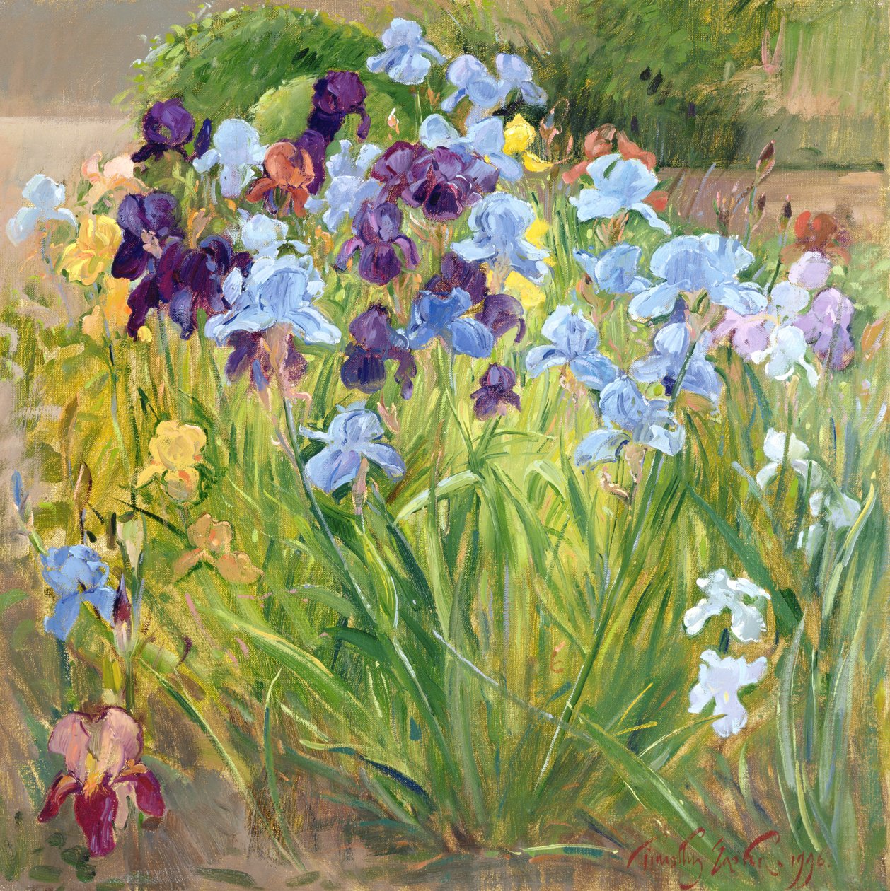 The Iris Bed, Bedfield, 1996 av Timothy Easton