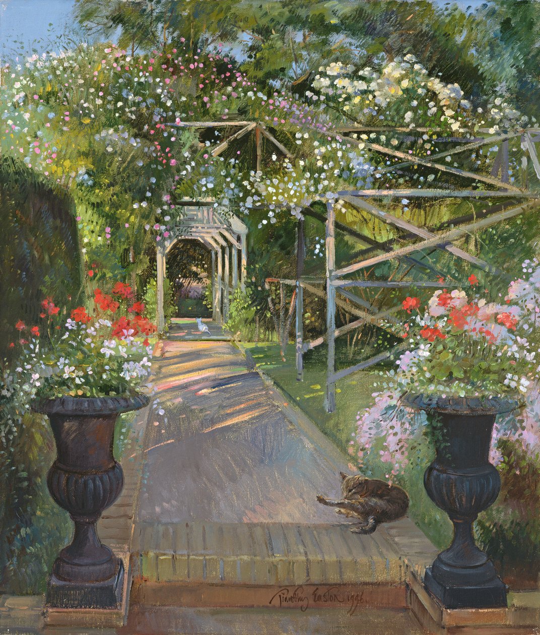 The Rose Trellis, Bedfield, 1996 av Timothy Easton