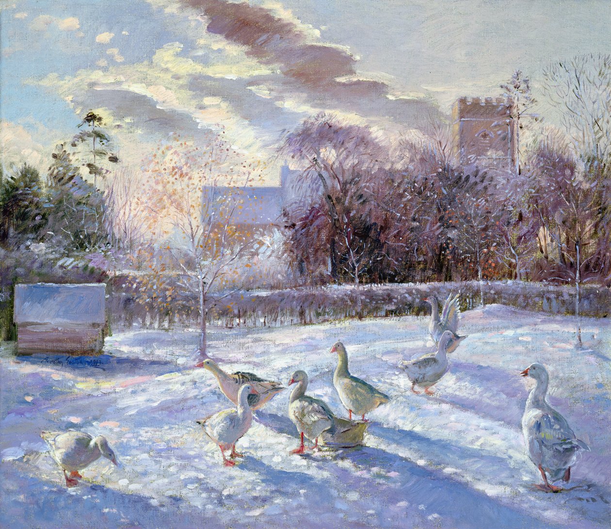 Vintergjess i kirkeeng av Timothy Easton