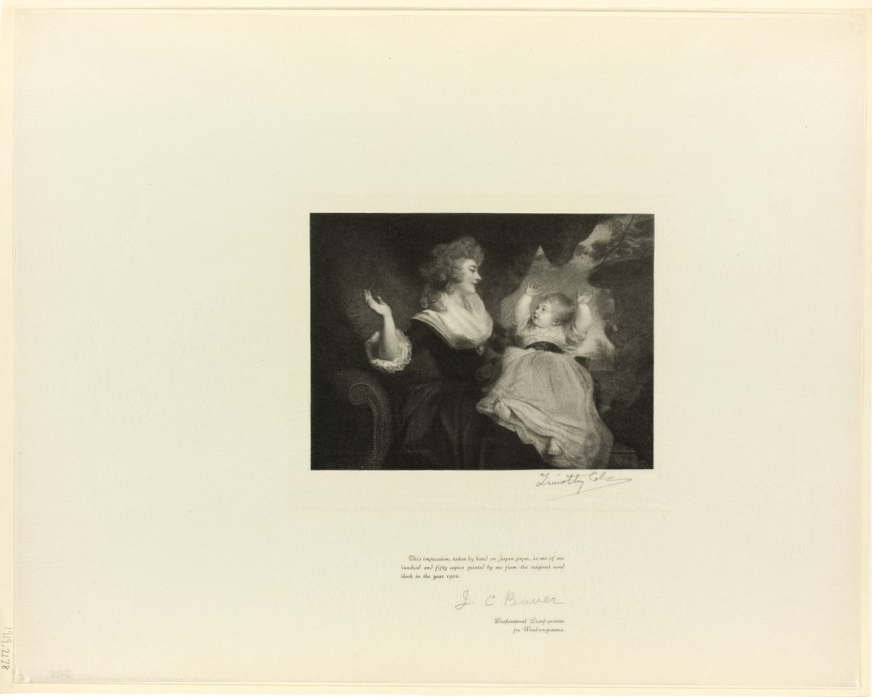 Hertuginne av Devonshire og barn, fra Old English Masters av Timothy Cole