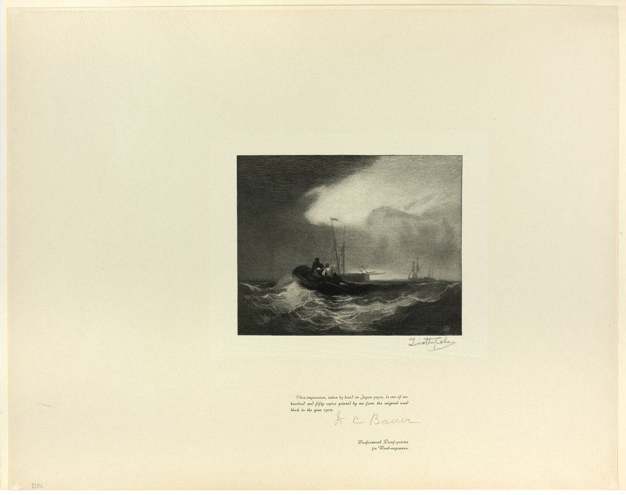 Fiskebåter utenfor Yarmouth, fra Old English Masters av Timothy Cole