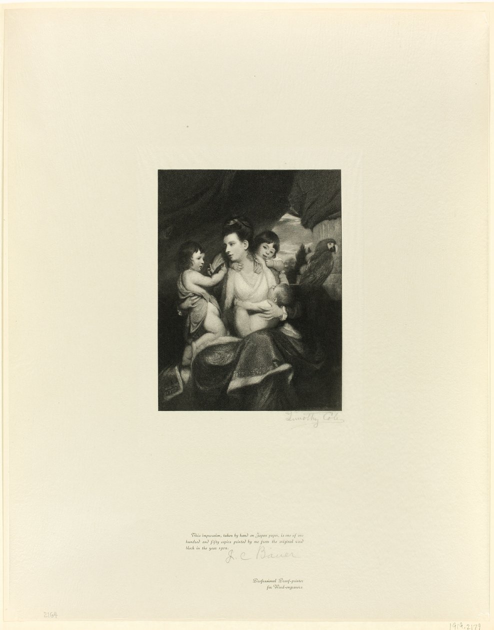 Lady Cockburn og familie, fra Old English Masters av Timothy Cole