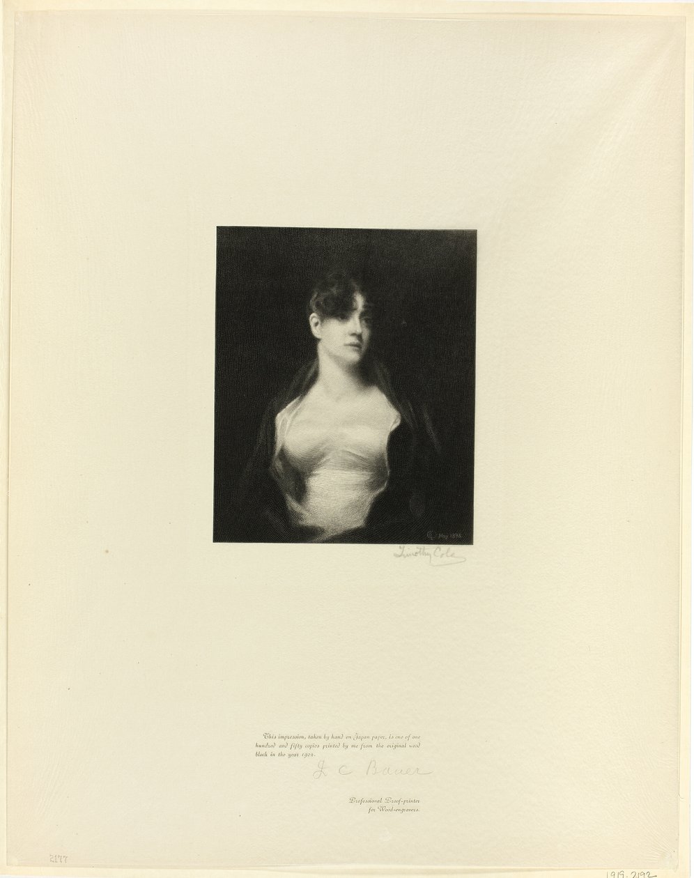 Mrs. R. Scott Moncrieff, fra Old English Masters av Timothy Cole