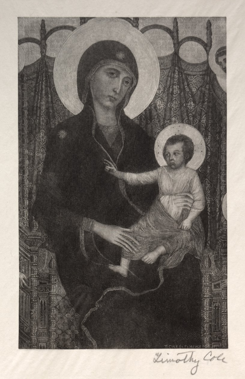 Gamle italienske mestere: Madonna og barn, 1885. av Timothy Cole