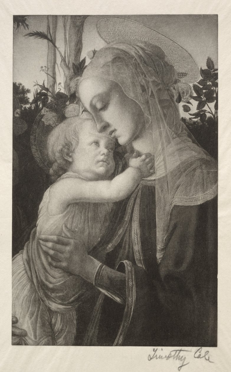 Gamle italienske mestere: Madonna og barn, 1890. av Timothy Cole