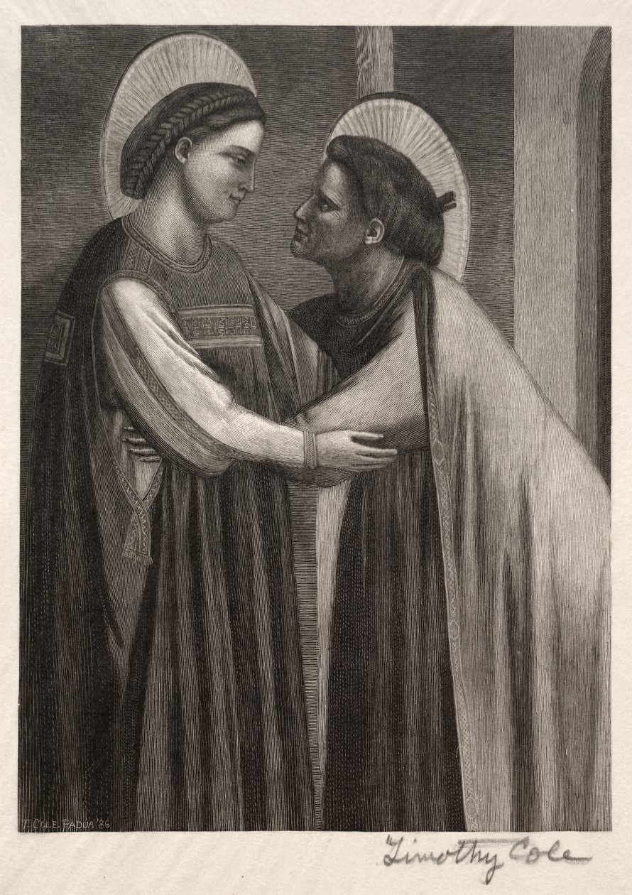 Gamle italienske mestere: Mary og Elisabeth, 1886. av Timothy Cole