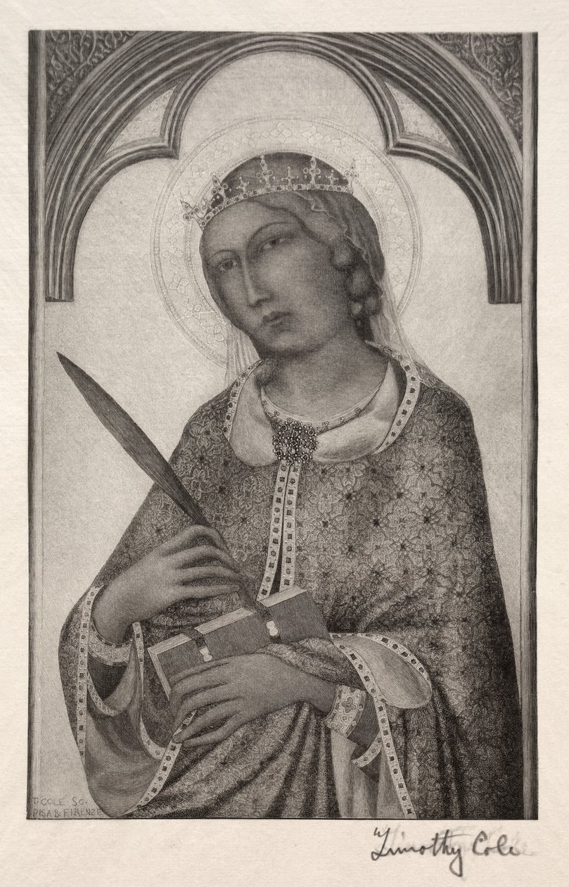 Gamle italienske mestere: St. Katarina av Alexandria, 1888-1892. av Timothy Cole
