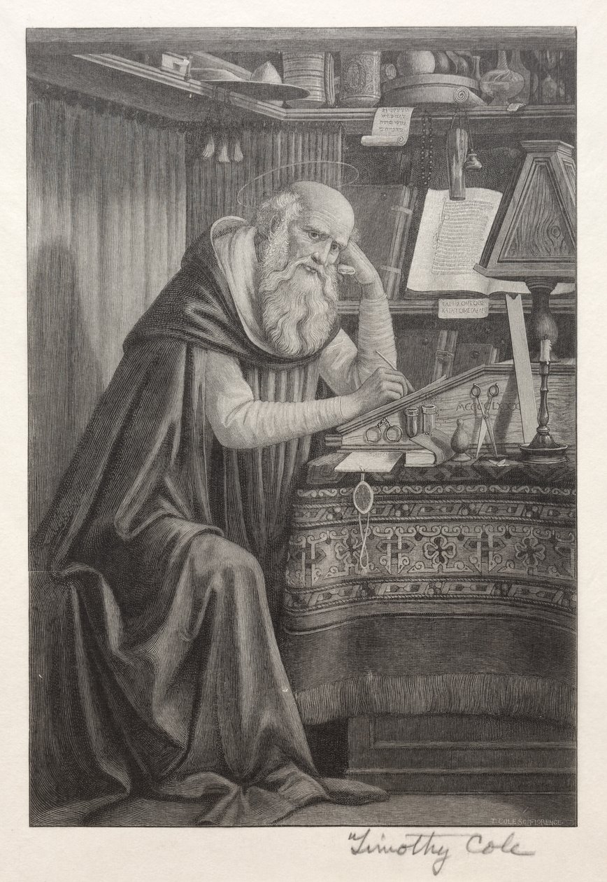 Gamle italienske mestere: St. Jerome, 1888-1892. av Timothy Cole