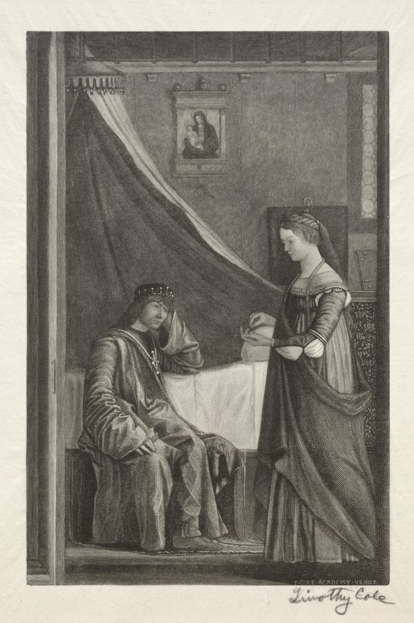 Gamle italienske mestere: St. Ursula med sin far, 1888-1892. av Timothy Cole