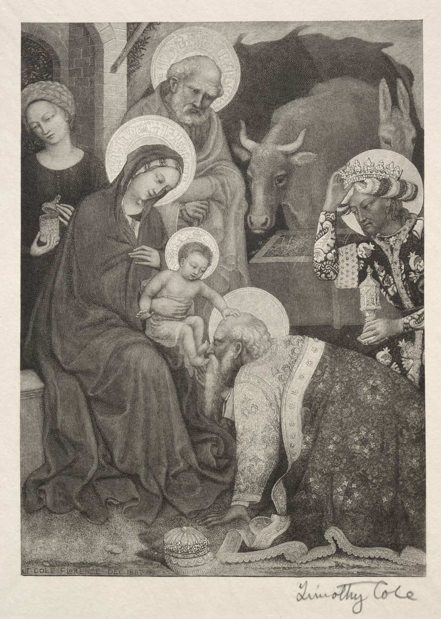 Old Italian Masters: The Adoration of the Magi, 1887. av Timothy Cole