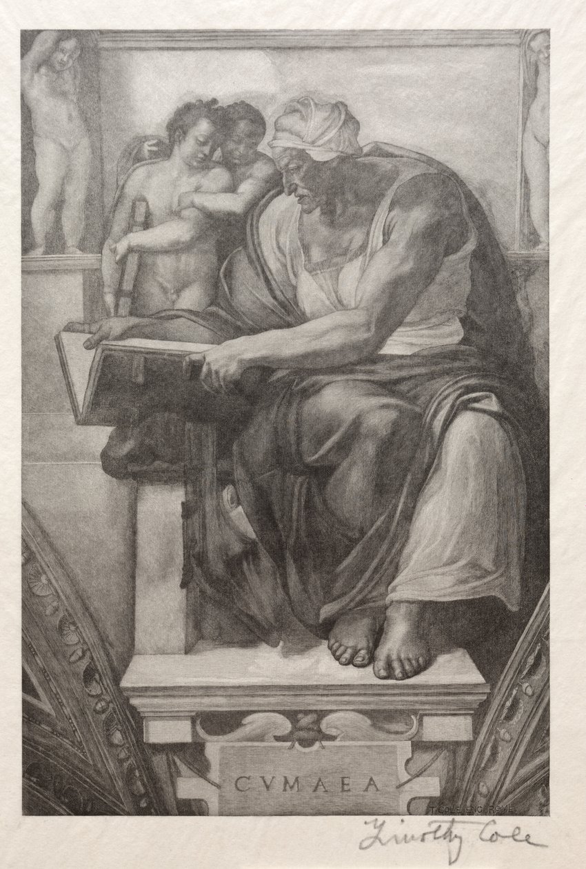 Gamle italienske mestere: The Cumaean Sibyl, 1888-1892. av Timothy Cole