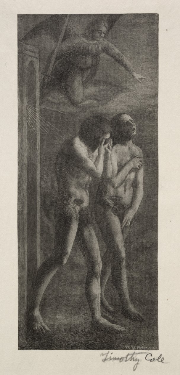 Old Italian Masters: The Expulsion from Paradise, 1888. av Timothy Cole