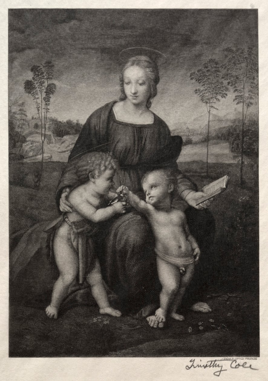 Gamle italienske mestere: The Madonna of the Goldfinch, 1888-1892. av Timothy Cole