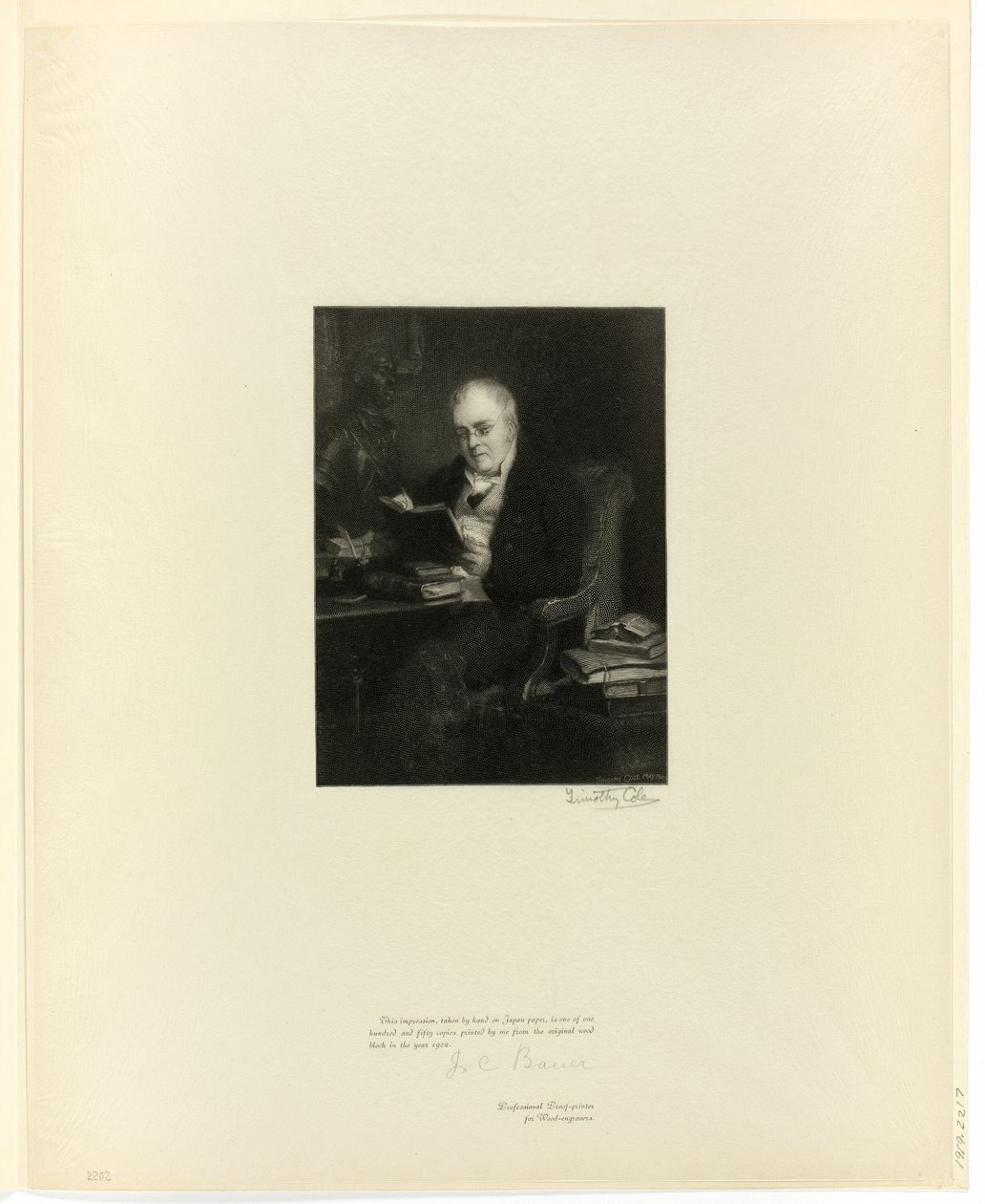 Portrett av Dr. John Allen, fra Old English Masters av Timothy Cole